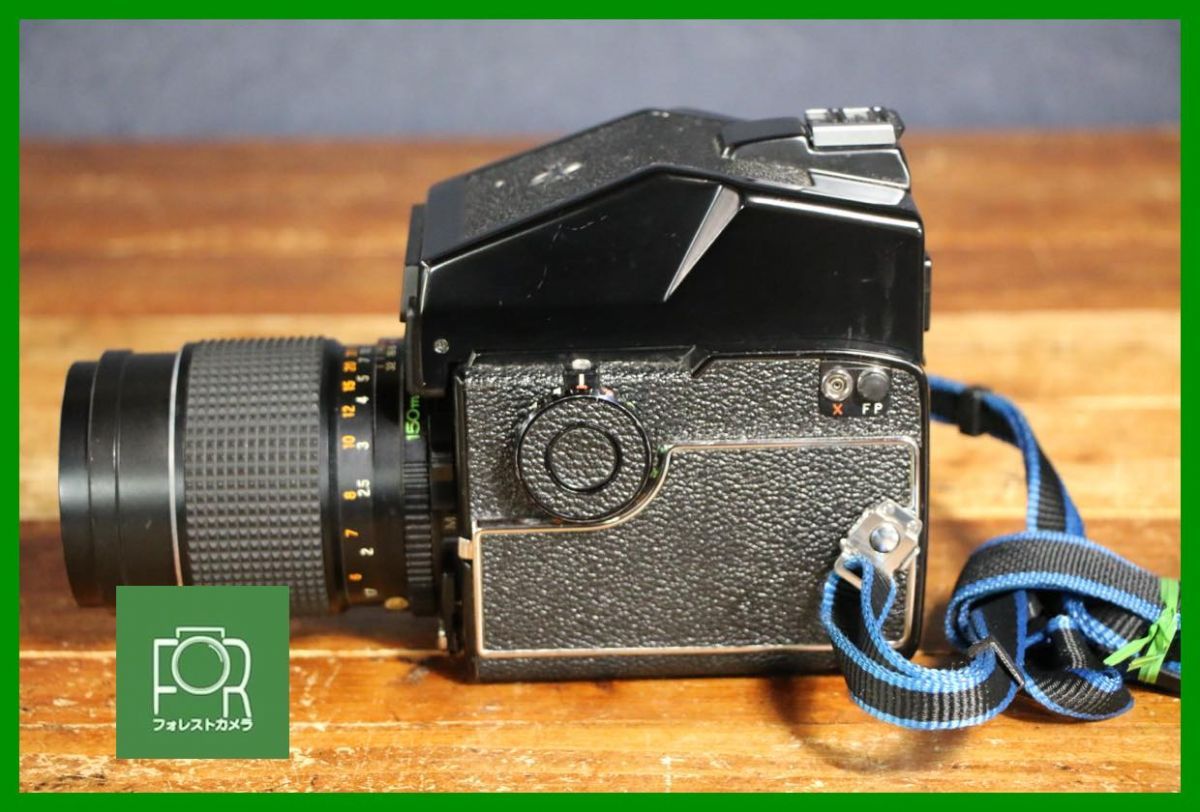 点検済 マミヤ MAMIYA M645 1000S SEKOR C 150mm F4 シャッター全速 露出計完動 1974