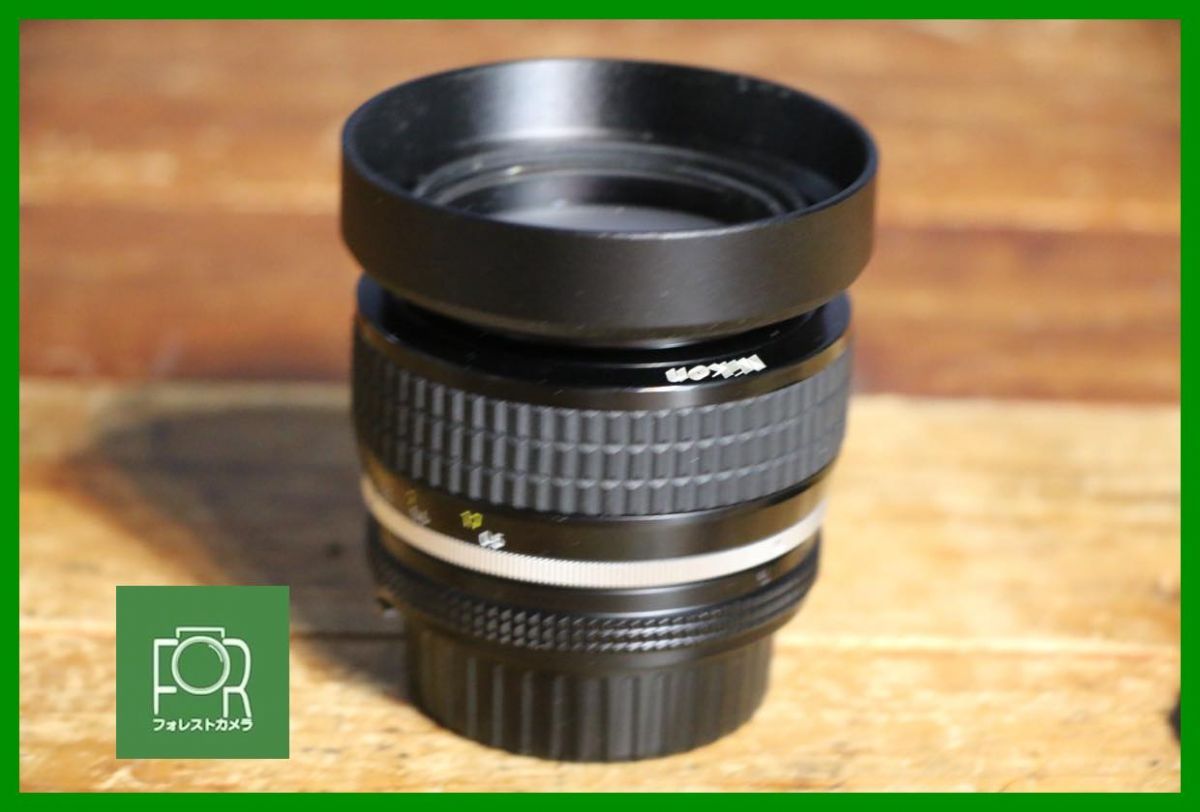 点検済 ニコン Nikon AI-S Nikkor 50mm F1.2 前後キャップ フィルター フード付き C71