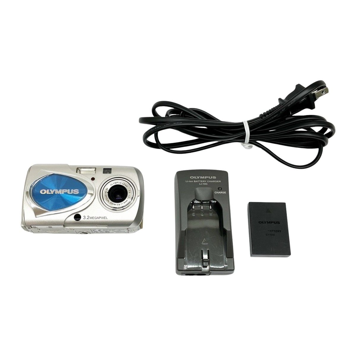 ◇◇OLYMPUS オリンパス コンパクトデジタルカメラ シルバー 充電器付 μ-15