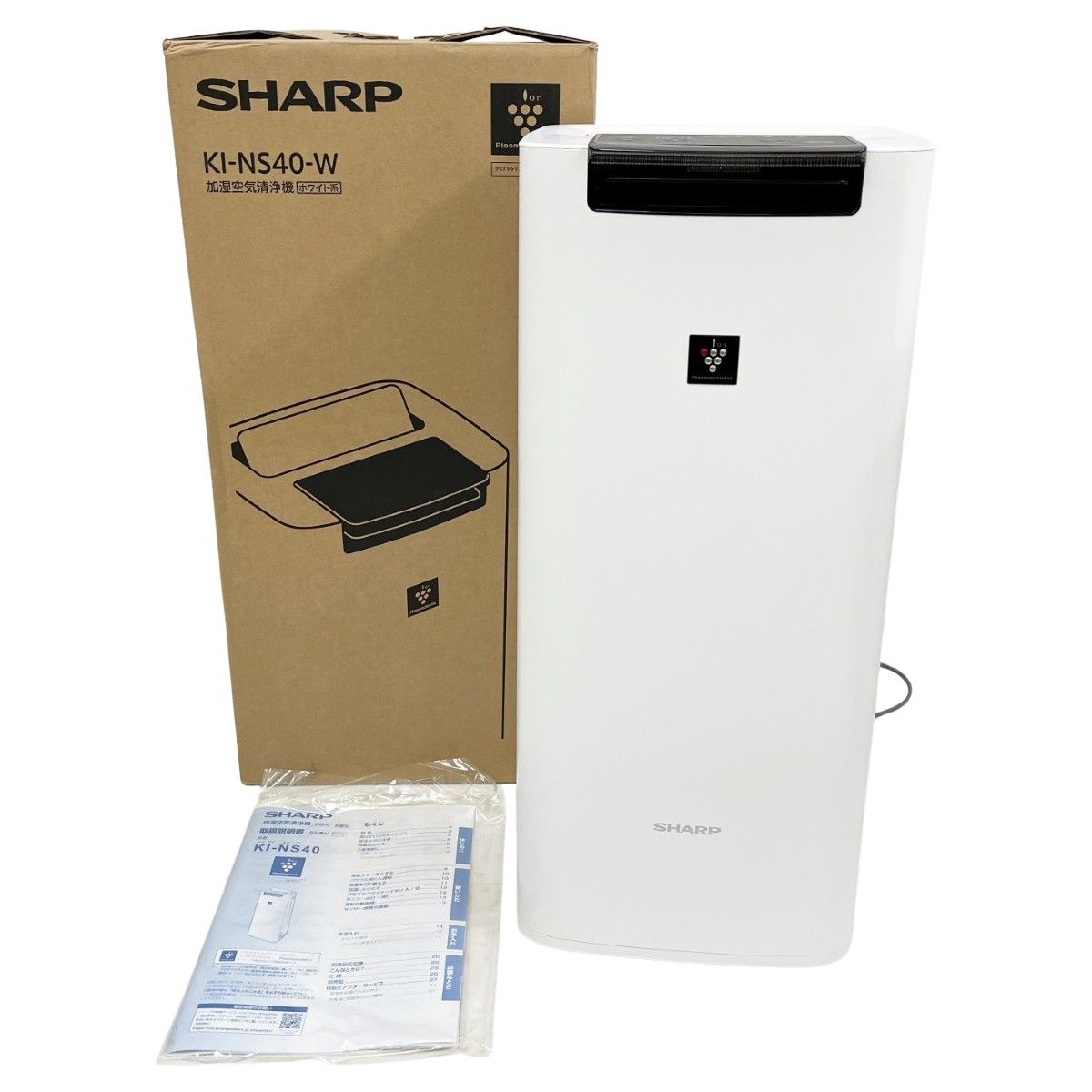 SHARP シャープ 加湿空気清浄機 KI NS 40 W ホワイト系