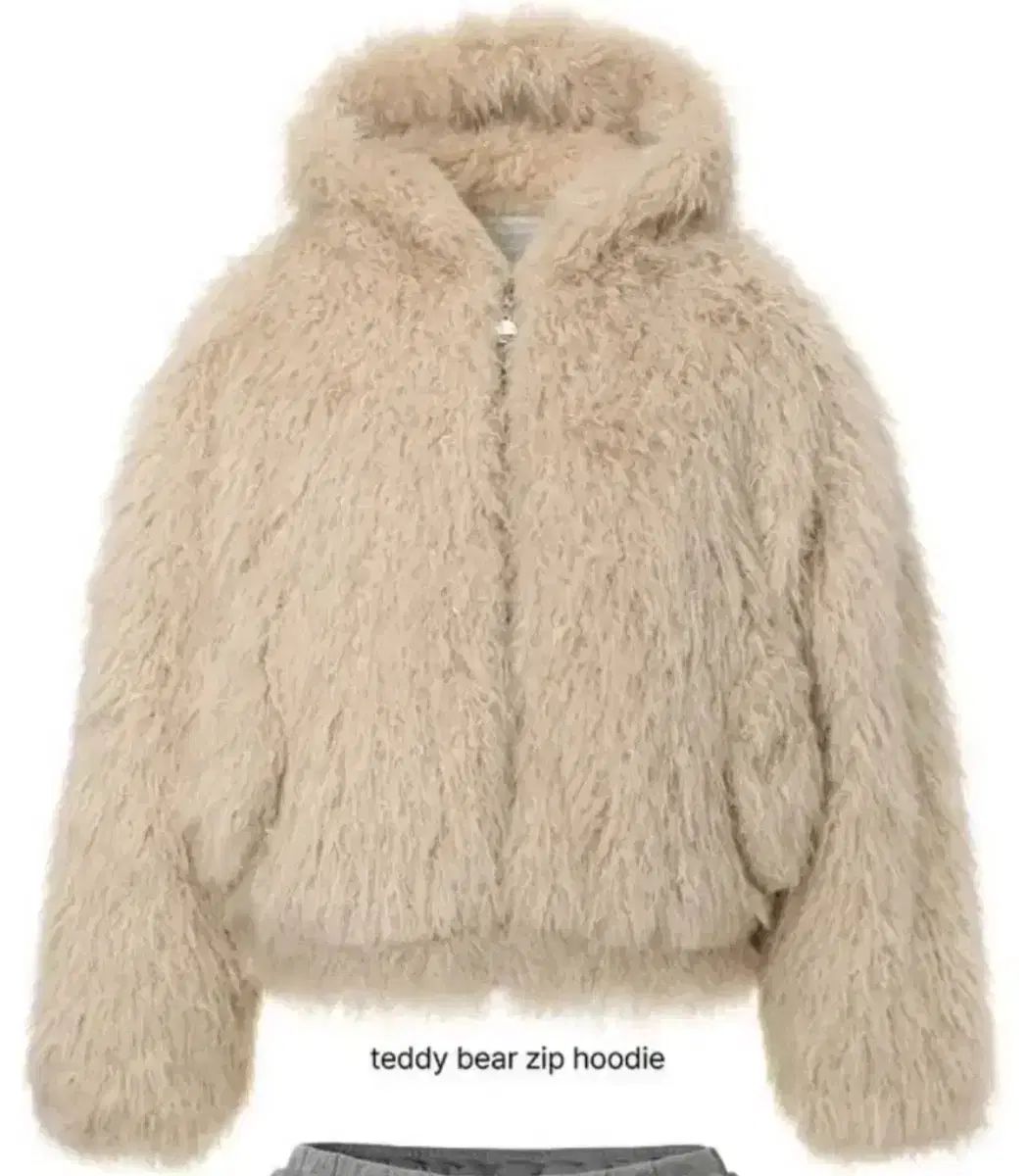 スリータイムズ テディ ベア フードジップアップ