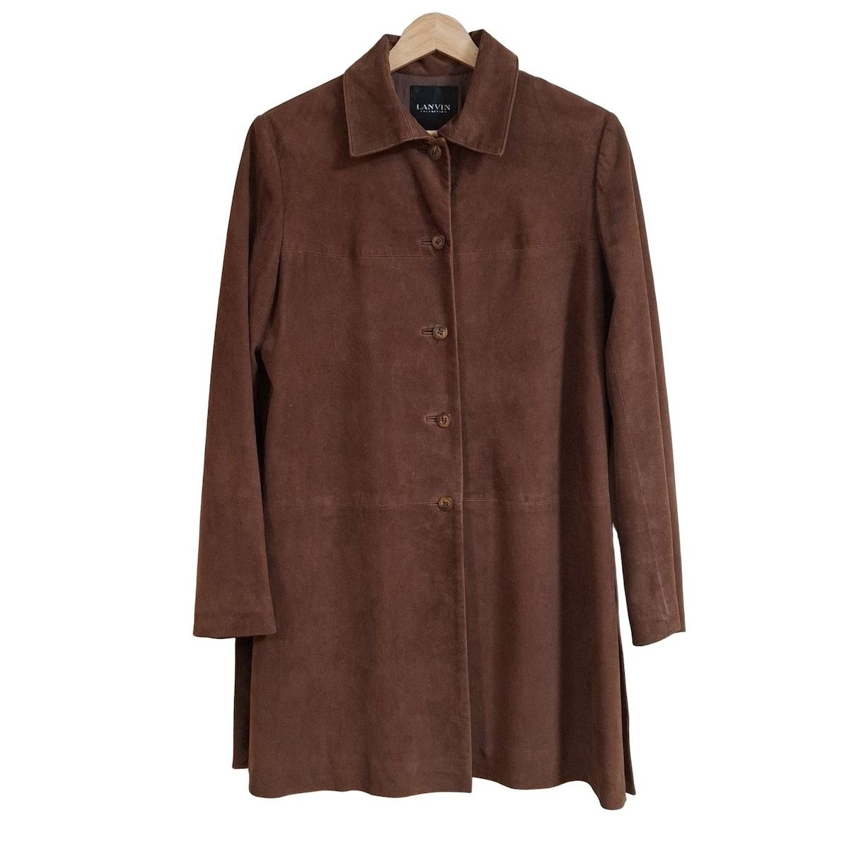 LANVIN COLLECTION ランバン コート サイズ40 M レディース - ブラウン 長袖 スエード 秋 冬
