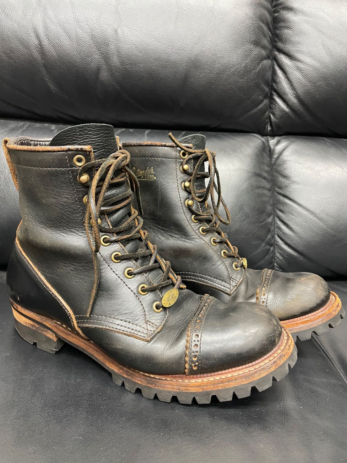 ROLLING DUB TRIO ローリングダブトリオ FORESTER II フォレスター ブラック レースアップブーツ 27.5cm