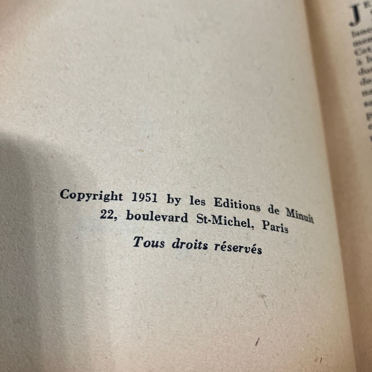 初版 モロイ サミュエル ベケット 1951 Molloy by Samuel Beckett First Edition Published Les ditions de Minuit