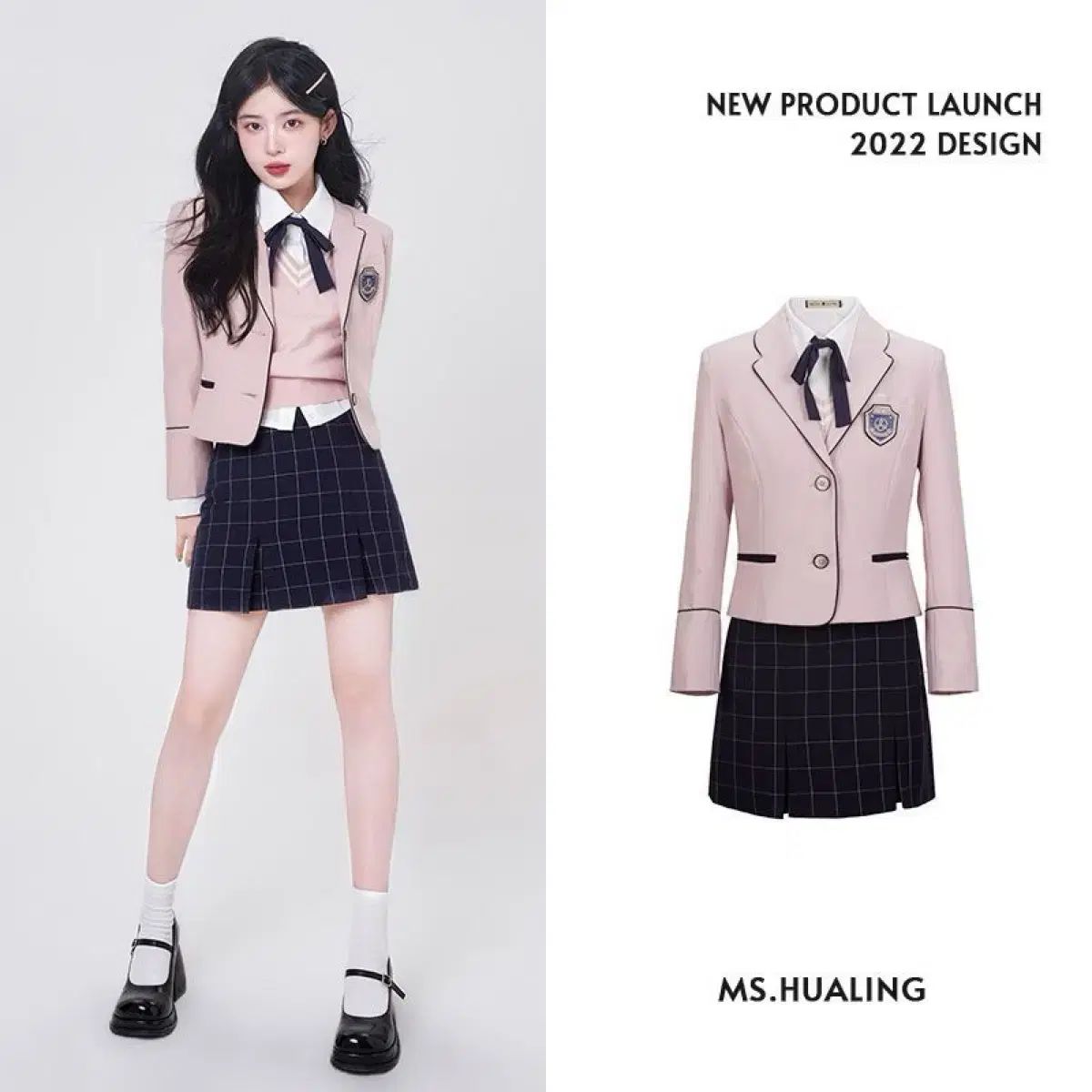 スーツ コート シャツ ネクタイ スカート セット 2 COLOR