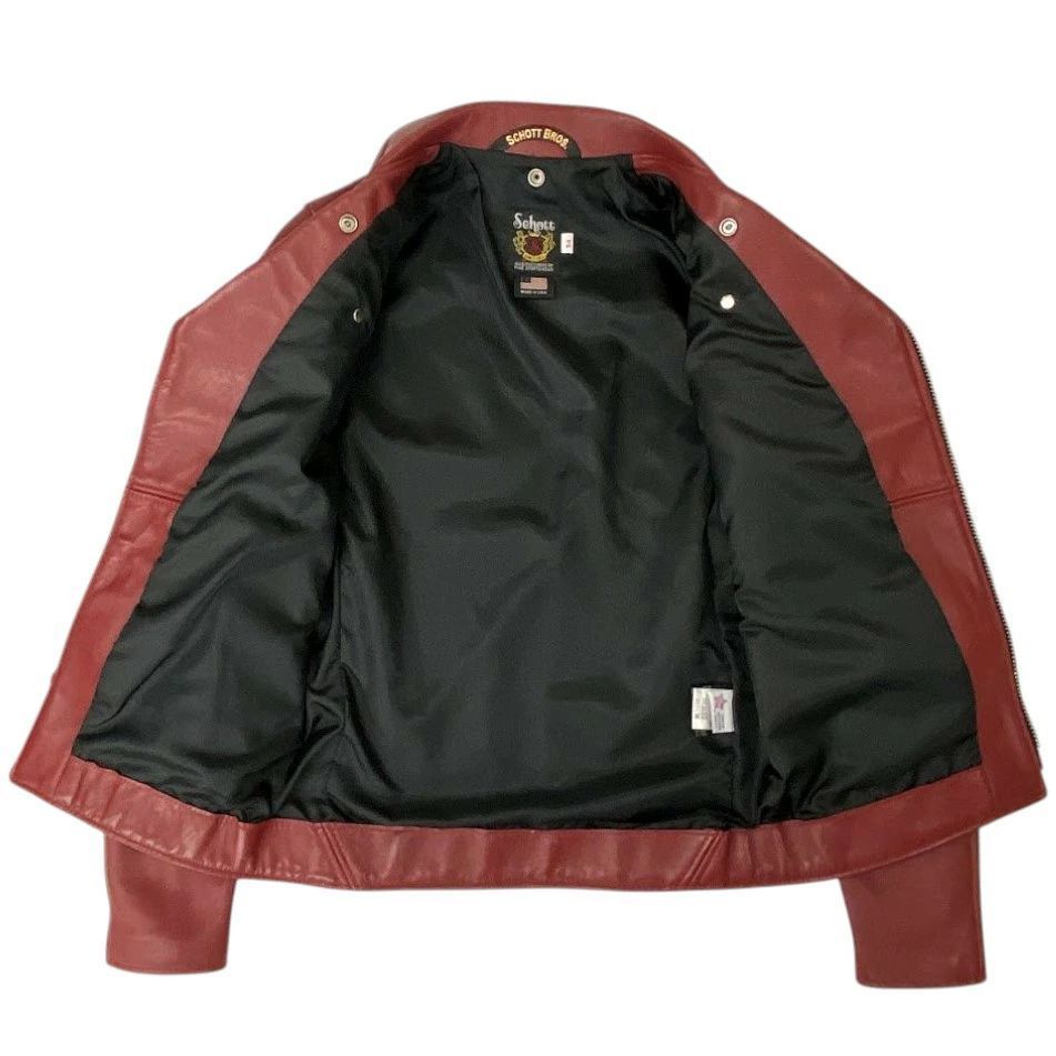 Schott N.Y.C. ショット USA製 228US 7525 本革 羊革 ラムレザー