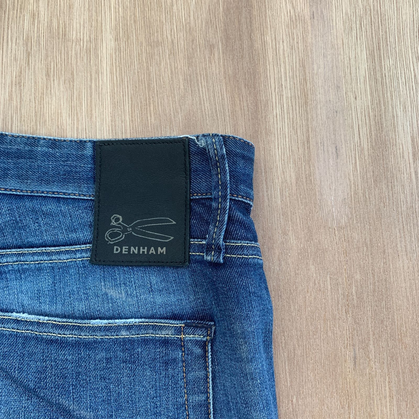 美品✨デンハム DENHAM RAZOR SLIM FITデニムパンツ Denham(デンハム) RAZOR SLIM FITダメージ加工スリムフィットデニム