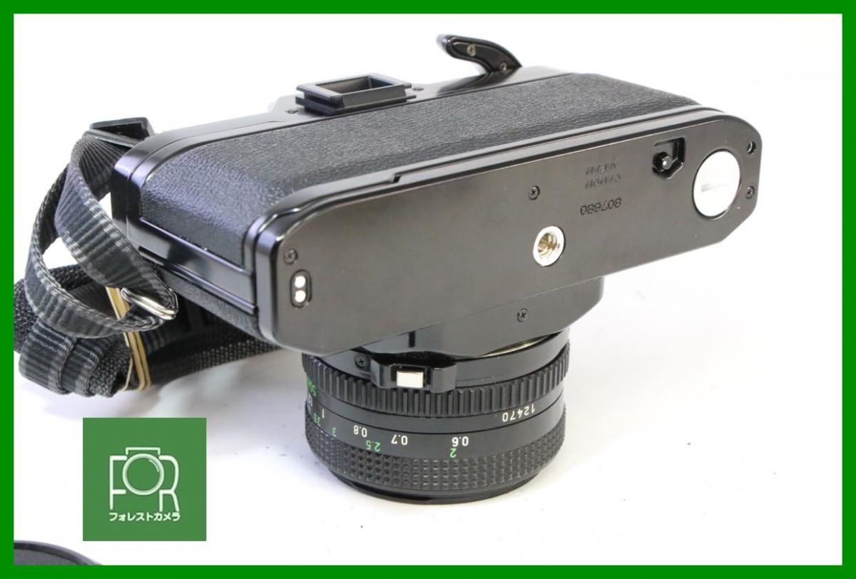 点検済 Canon AV-1 FD 50mm F2 シャッター全速 露出計完動 15405