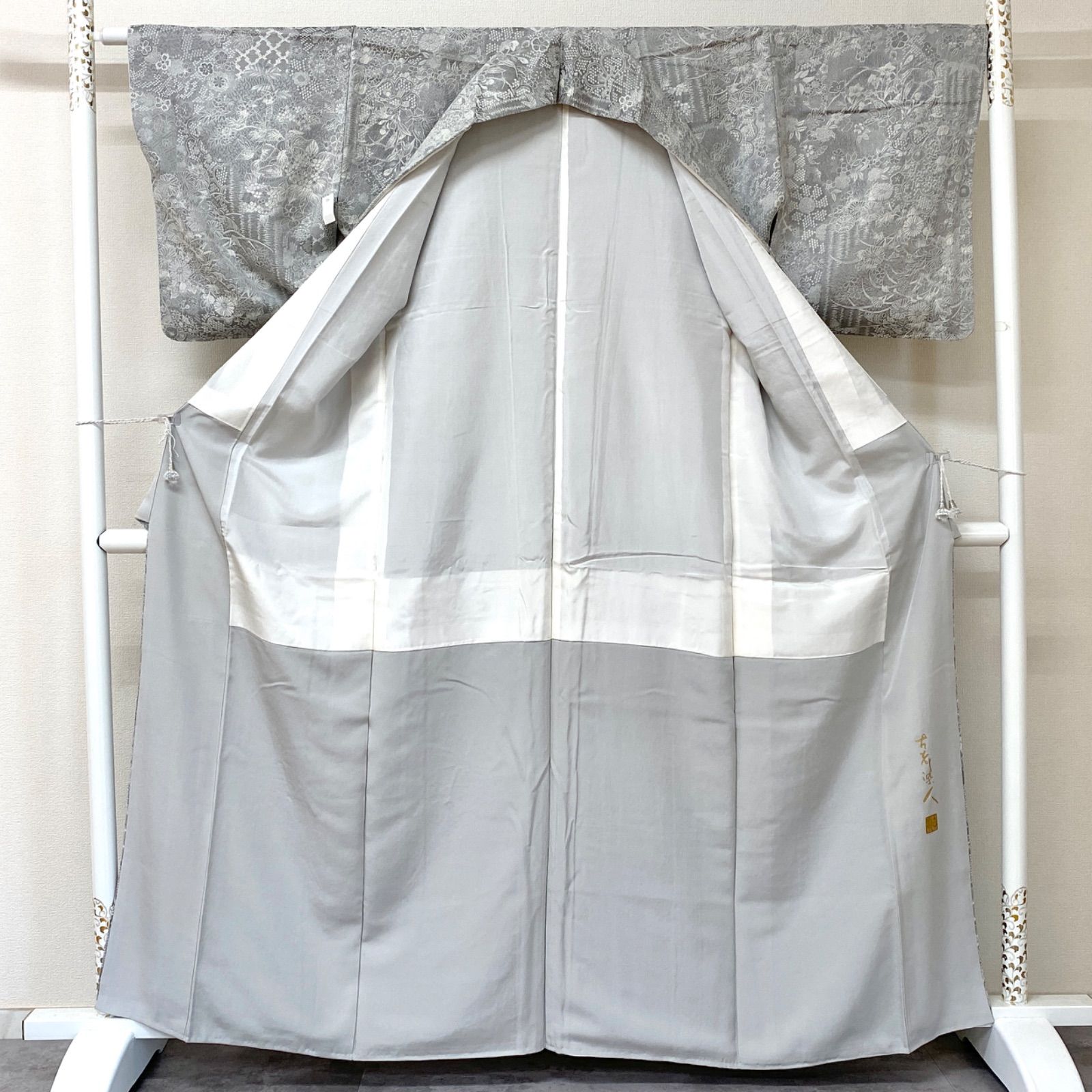 美品 逸品 上品 山岡古都 天目織 正絹 お召 K1043 - メルカリ