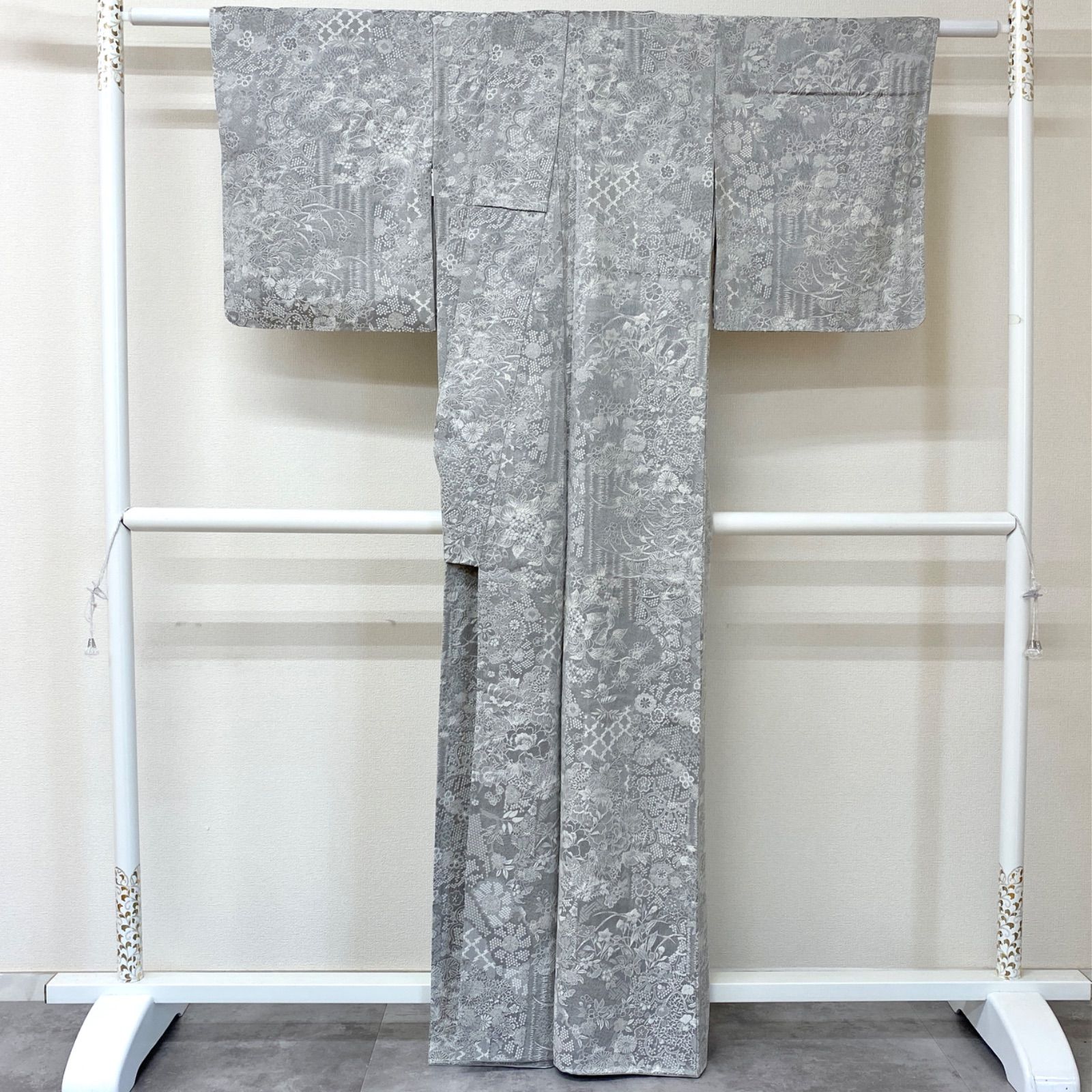 美品 逸品 上品 山岡古都 天目織 正絹 お召 K1043 - メルカリ