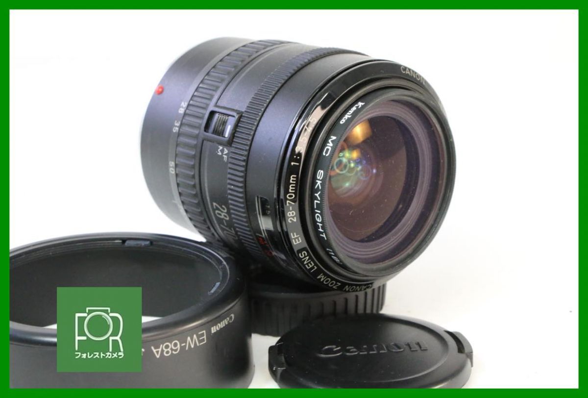 点検済 Canon EF 28-70mm F3.5-4.5 前後キャップ フィルター フード付き 15203