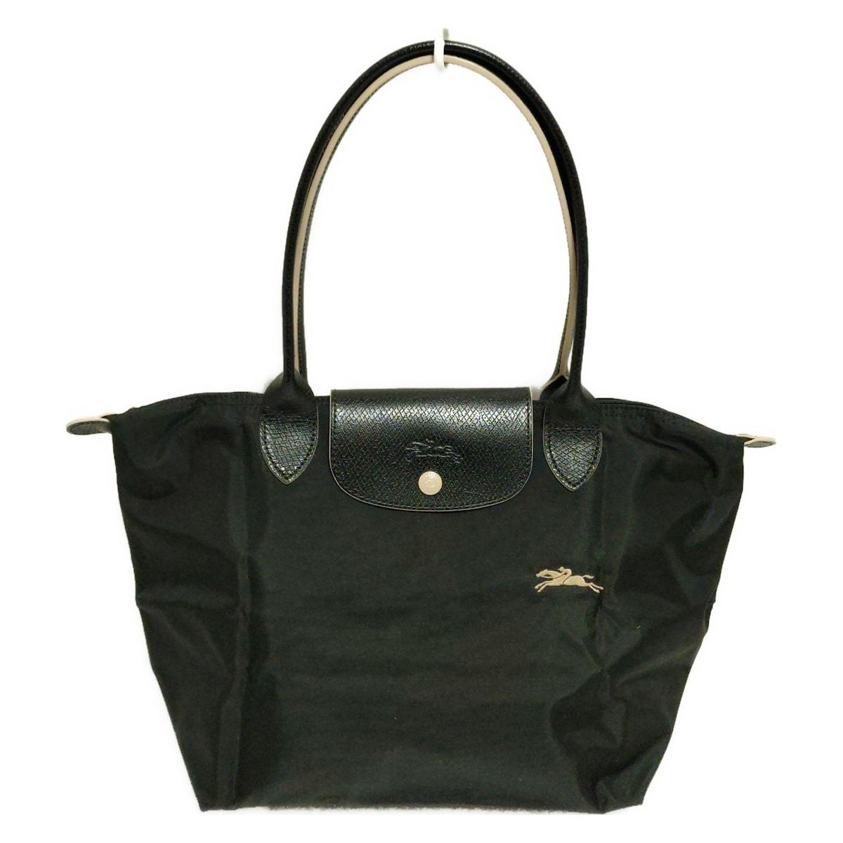 LONGCHAMP ロンシャン ショルダーバッグ ル プリアージュクラブ 黒 折りたたみ レザー