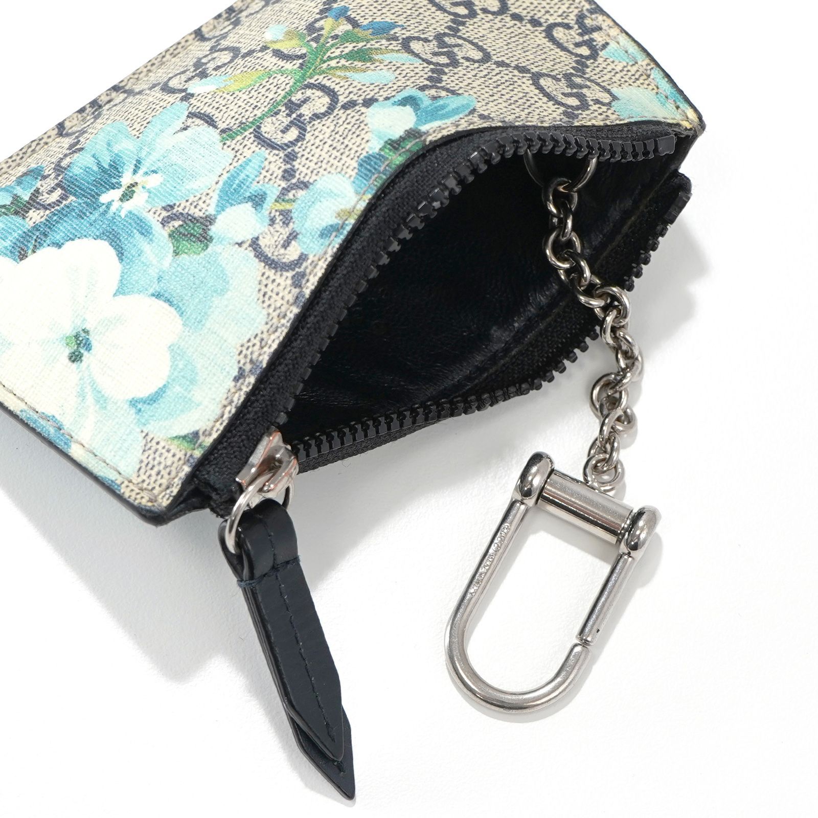 美品・箱付き】グッチ ケース 小銭入れ ブルームス キーリング付き GG