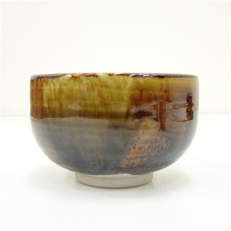 抹茶碗　抹茶茶碗　骨董　茶道　茶道具　陶器　焼き物　アンティーク　レトロ　５ 京焼 原知造 暦手茶碗（箱付） 茶道 抹茶 おしゃれ 抹茶茶碗 抹茶碗 和