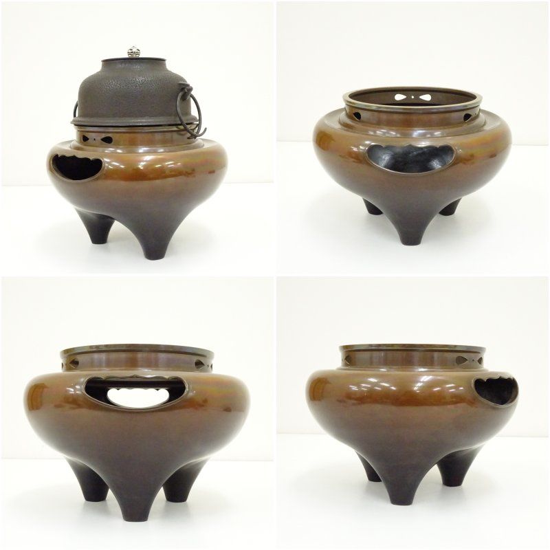 茶道具 唐銅 朝鮮風炉 共箱 茶道具 唐銅 朝鮮風炉 共箱 2025年