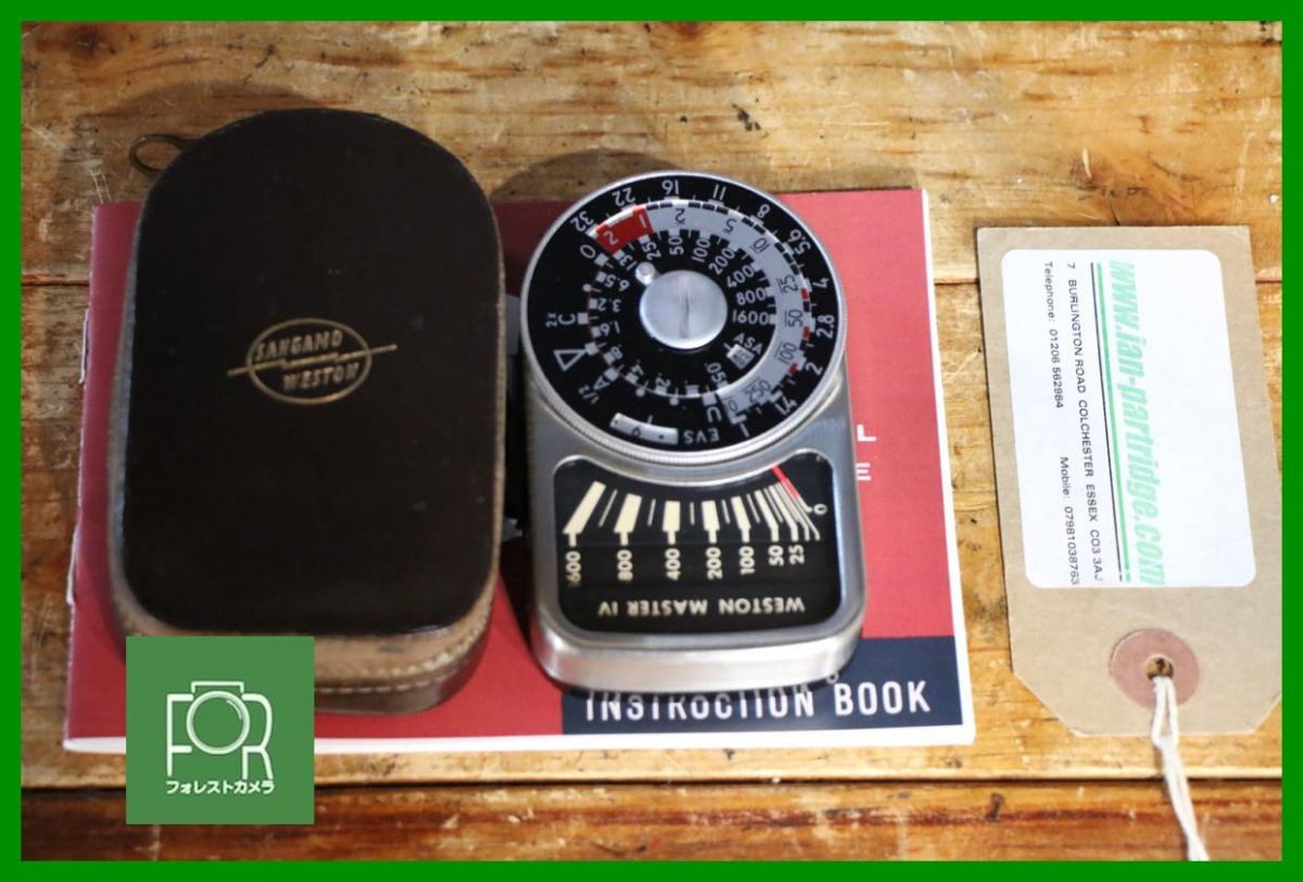 点検済 WESTON MASTER IV UNIVERSAL EXPOSURE METER 説明書付き2746