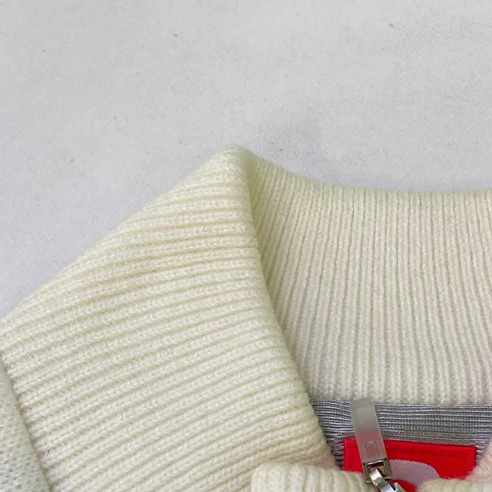 ニットジップジャケット ブルー系