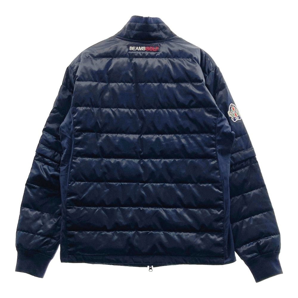 サイズ XL BEAMS GOLF ビームスゴルフ パープルレーベル 蓄熱 2 way ダウンジャケット ネイビー系 ゴルフウェア メンズ ストスト