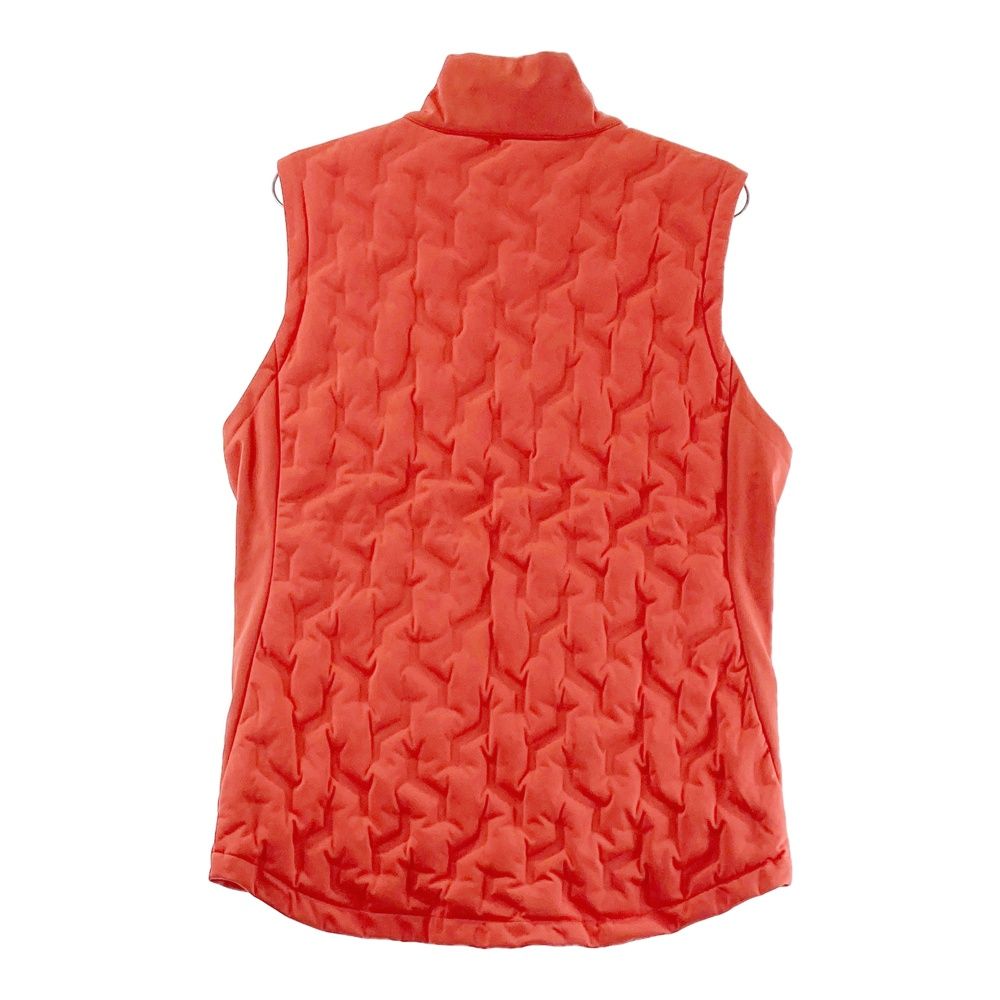 サイズ L GOLF デサントゴルフ ダウンベスト オレンジ系 ゴルフウェア メンズ ストスト