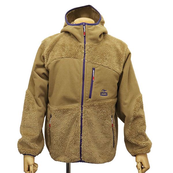 CHUMS チャムス CH14-1419 Bonding Fleece Panel Parka レディース ボンディングフリースパネルパーカー CMS185 B071BeigexPurple M