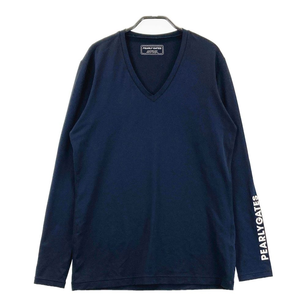 サイズ 6 PEARLY GATES パーリーゲイツ 長袖インナーTシャツ ネイビー系 240101551198 ゴルフウェア メンズ ストスト