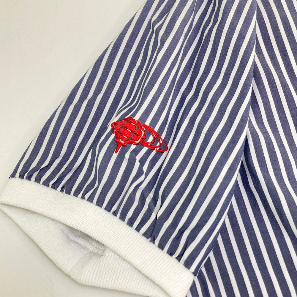 サイズ：M BEAMS GOLF ビームスゴルフ 半袖ワンピース ストライプ柄