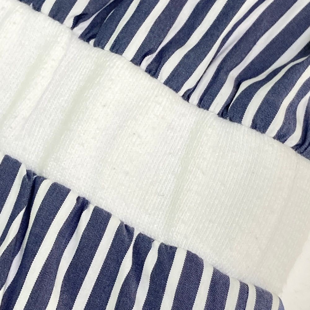 サイズ：M BEAMS GOLF ビームスゴルフ 半袖ワンピース ストライプ柄