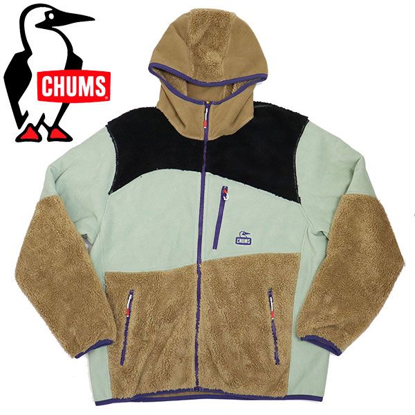CHUMS チャムス CH14-1419 Bonding Fleece Panel Parka レディース ボンディングフリースパネルパーカー CMS185 C114SageCrazy M