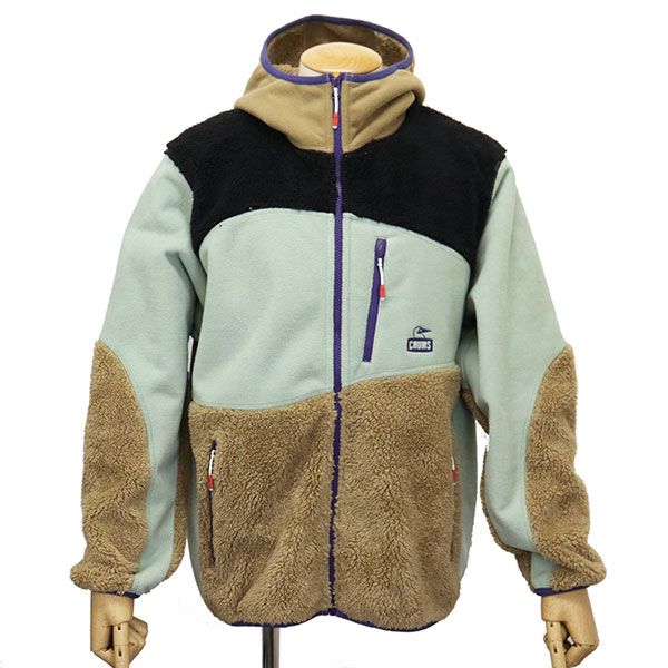 CHUMS チャムス CH14-1419 Bonding Fleece Panel Parka レディース ボンディングフリースパネルパーカー CMS185 C114SageCrazy L
