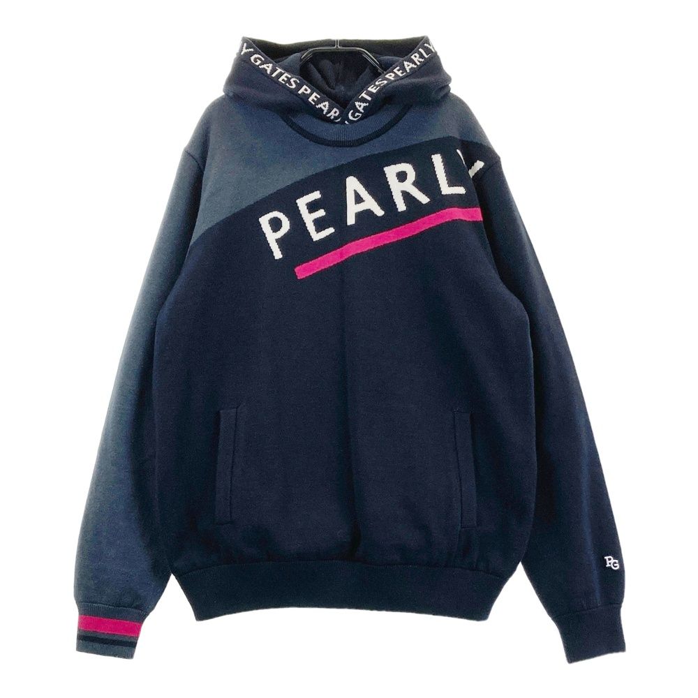 サイズ 5 PEARLY GATES パーリーゲイツ モデル ツイン ニットブルゾン ネイビー系 240101557145 ゴルフウェア メンズ ストスト