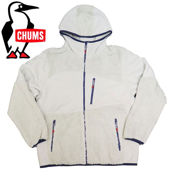 CHUMS チャムス CH14-1419 Bonding Fleece Panel Parka レディース ボンディングフリースパネルパーカー CMS185 G097Lt..GrayxIndigo L