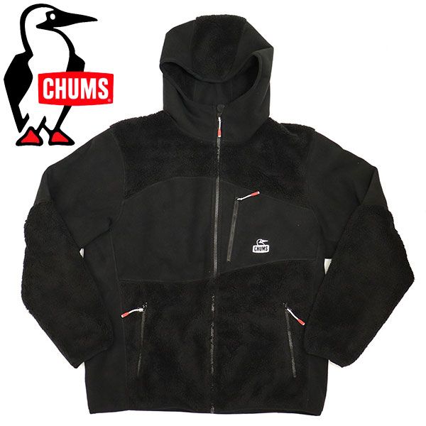 CHUMS チャムス CH 14 1419 Bonding Fleece Panel Parka レディース ボンディングフリースパネルパーカー CMS 185 K 001 Black M