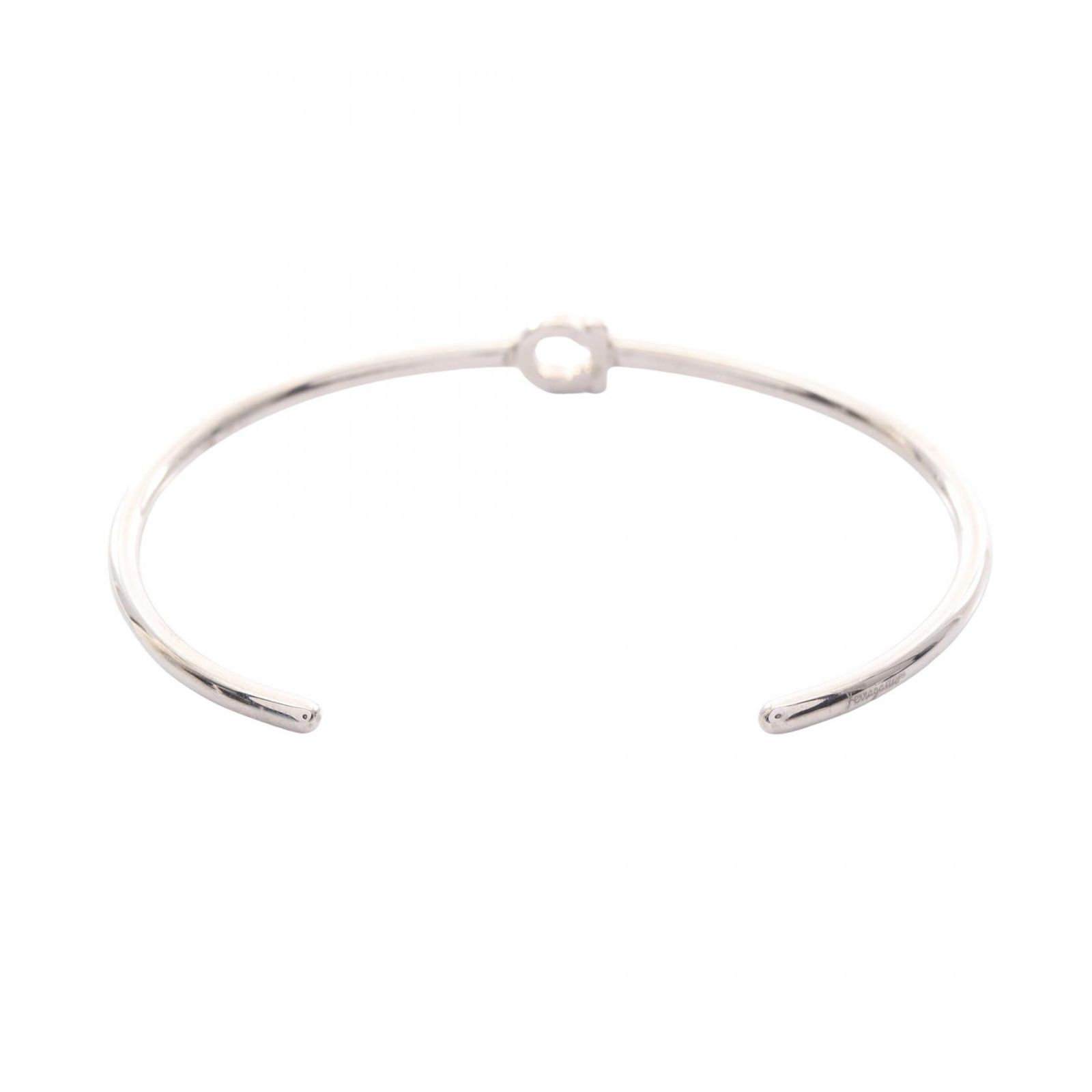 サルヴァトーレフェラガモ Salvatore Ferragamo バングル ガンチーニ シルバー ステンレススチール レディース A