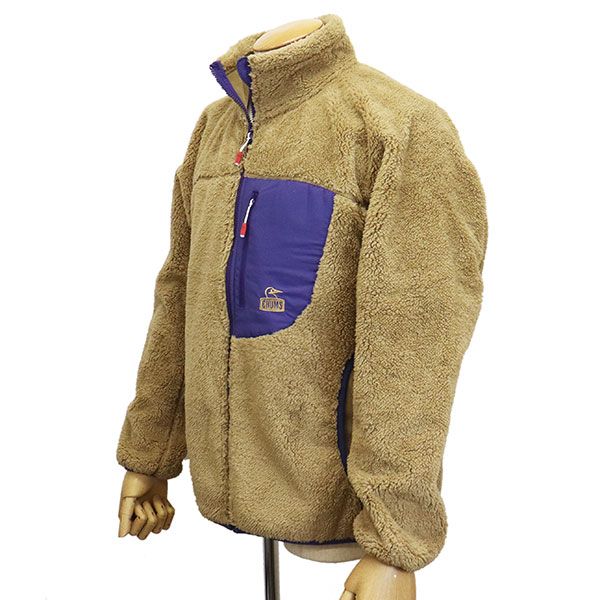  CHUMS チャムス CH 14-1474 Bonding Fleece Jacket レディース ボンディングフリースジャケット CMS 182 B 071 BeigexPurple L パーカー トップス