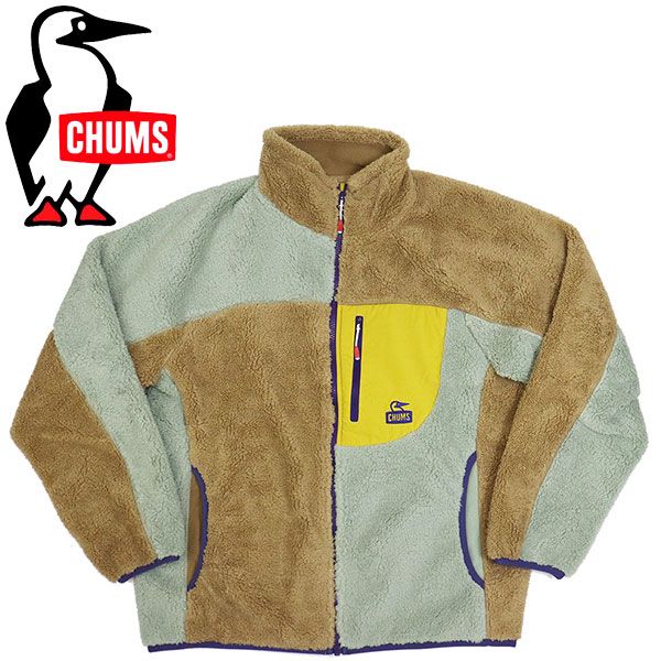 CHUMS チャムス CH14-1474 Bonding Fleece Jacket レディース ボンディングフリースジャケット CMS182 C114SageCrazy M