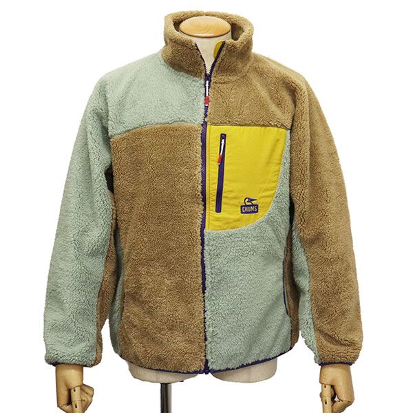 CHUMS チャムス CH14-1474 Bonding Fleece Jacket レディース ボンディングフリースジャケット CMS182 C114SageCrazy M