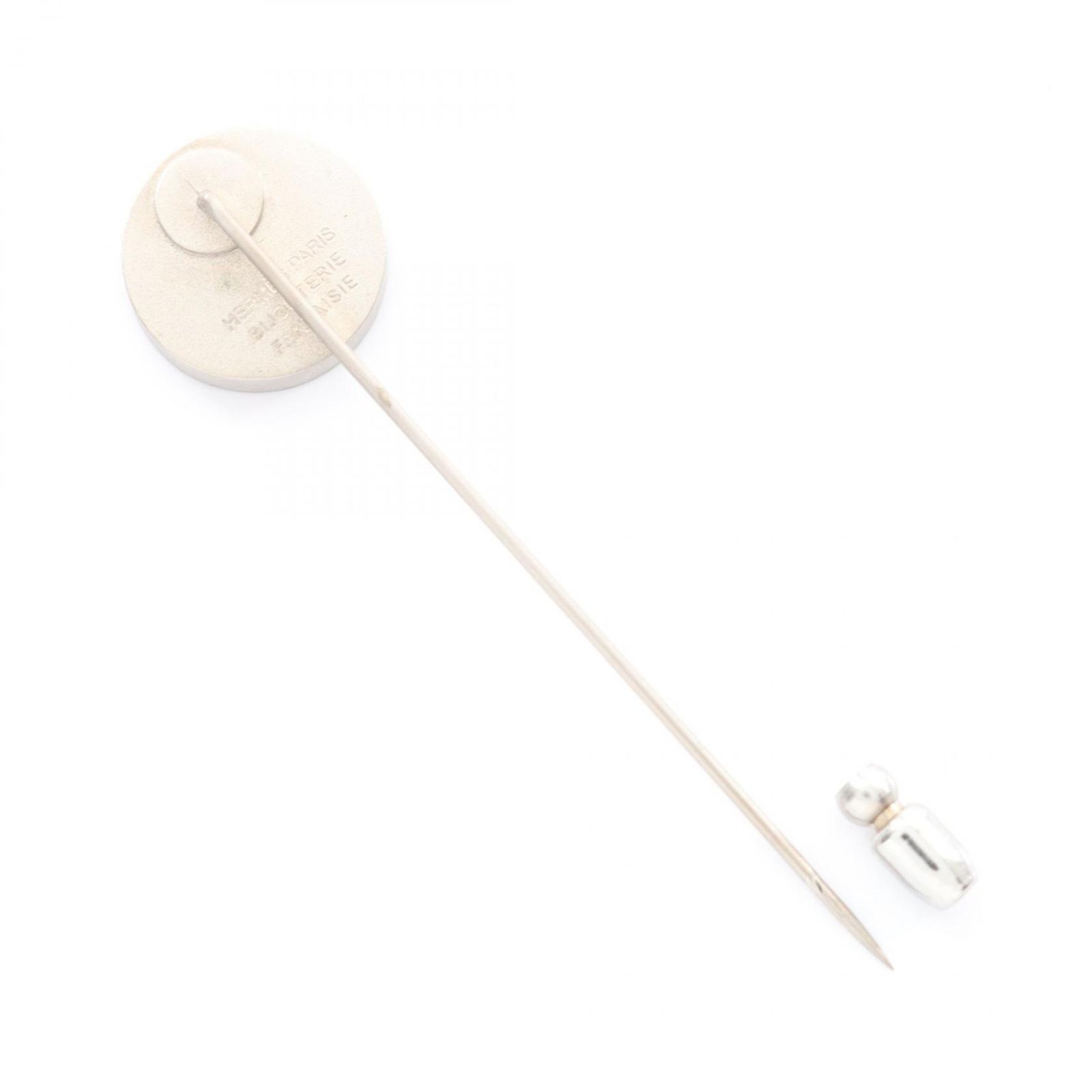 エルメス HERMES ブローチ セリエ ピン ステンレススチール レディース A