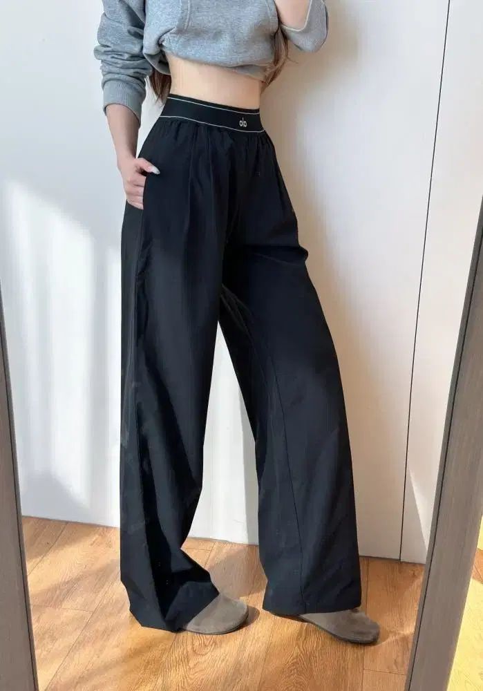 alo ヨガウェア ブラック ワイド パンツ R xs サイズ