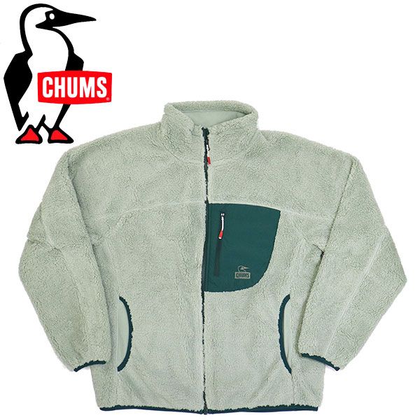 CHUMS チャムス CH14-1474 Bonding Fleece Jacket レディース ボンディングフリースジャケット CMS182 M127SagexGreen M