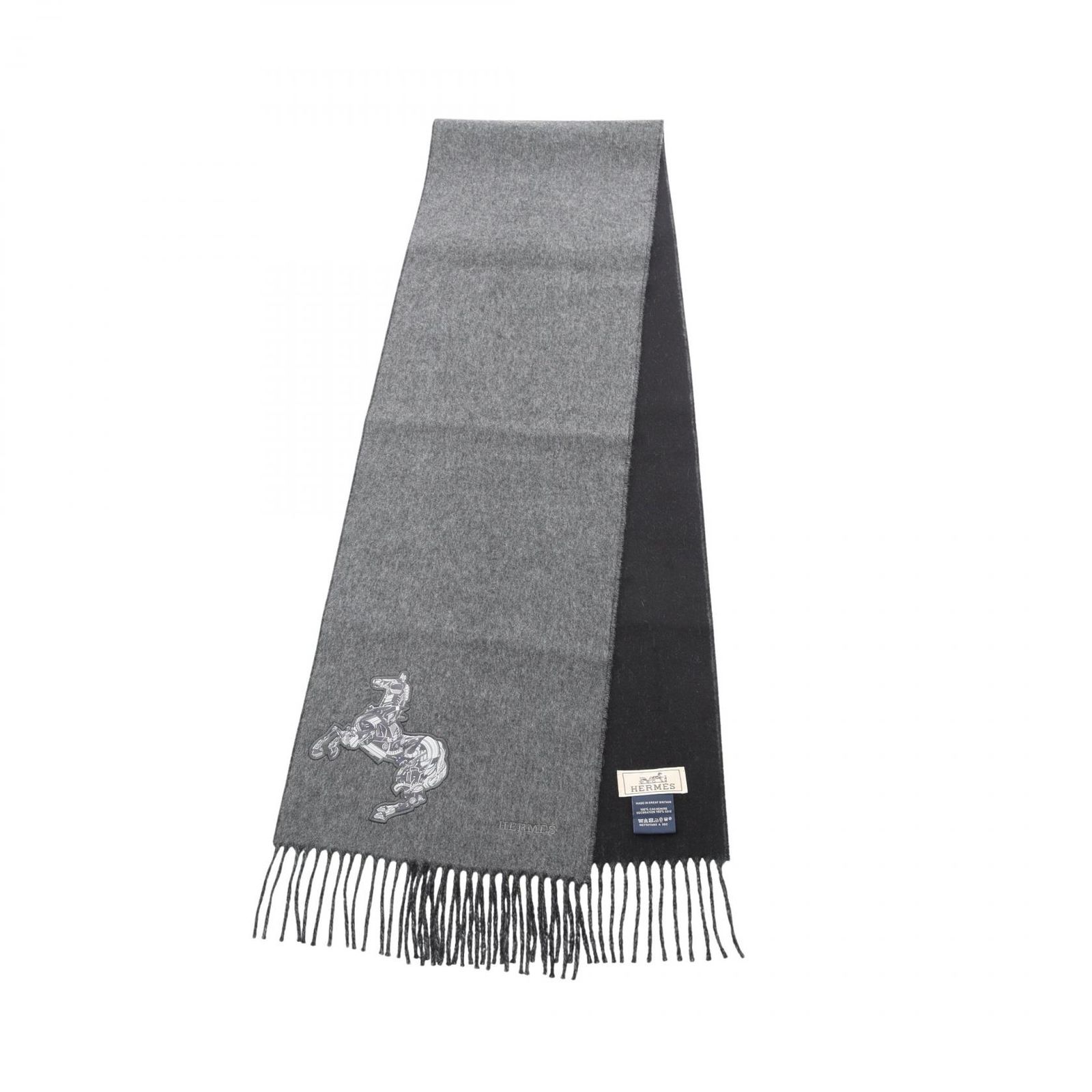 エルメス HERMES マフラー カシミヤ マフラー メンズ Used A