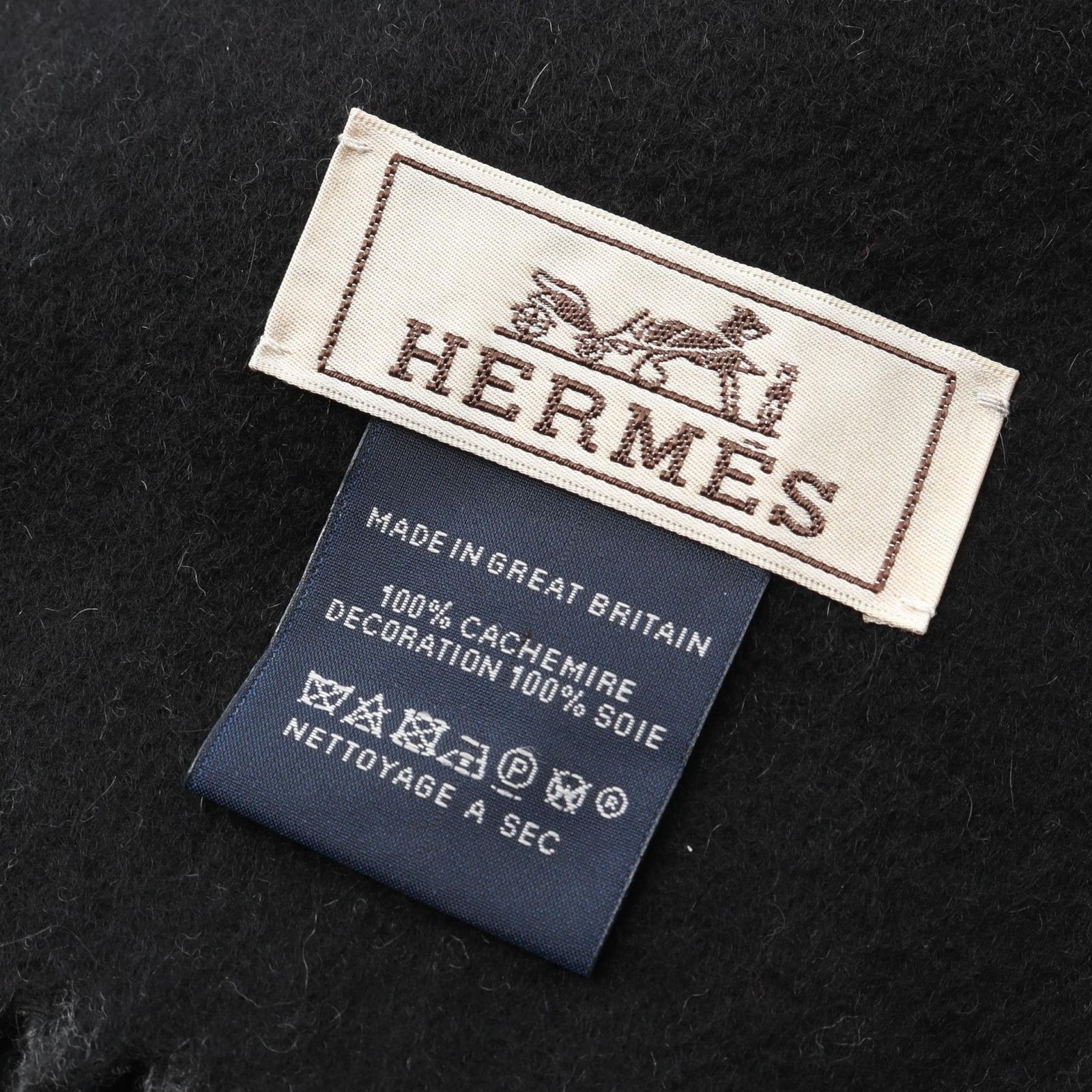 エルメス HERMES マフラー カシミヤ マフラー メンズ Used A