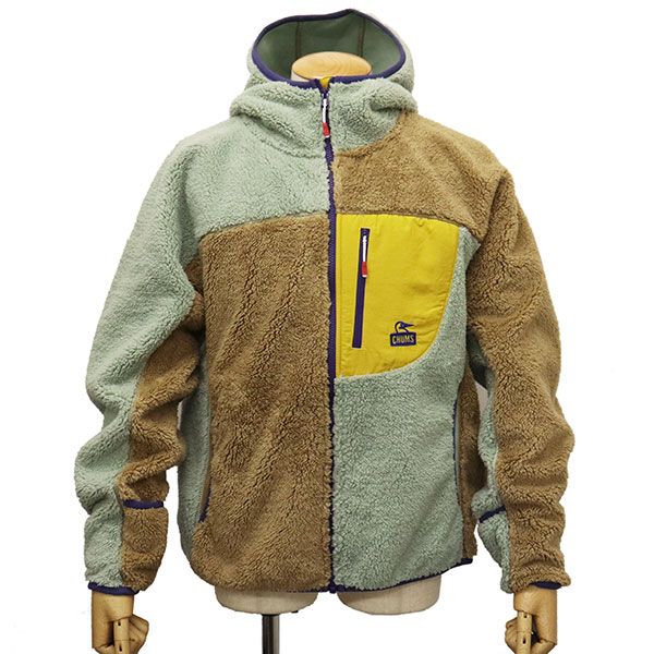 CHUMS チャムス CH14-1476 Bonding Fleece Zip Parka レディース ボンディングフリースジップパーカー CMS183 C114SageCrazy M