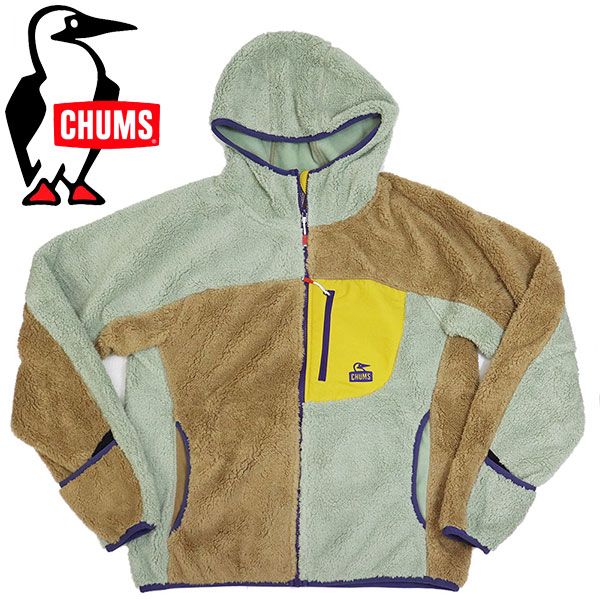 CHUMS チャムス CH 14-1476 Bonding Fleece Zip Parka レディース ボンディングフリースジップパーカー CMS 183 C 114 SageCrazy L