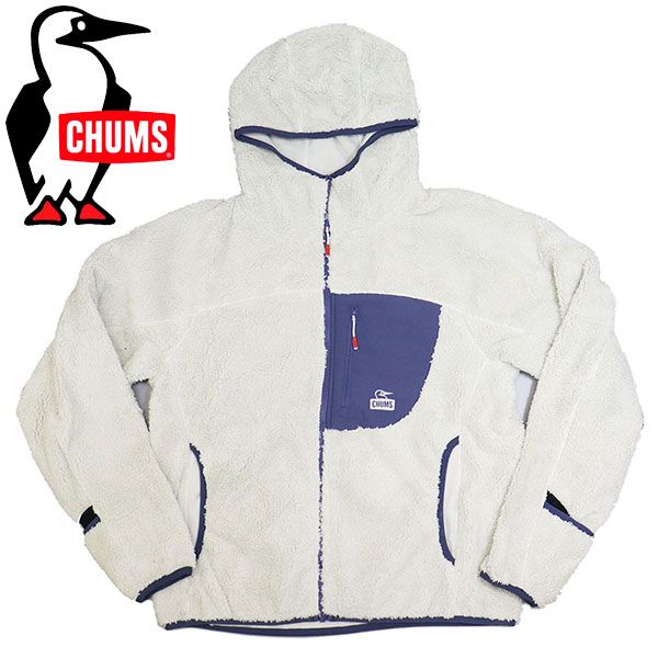 CHUMS チャムス CH14-1476 Bonding Fleece Zip Parka レディース ボンディングフリースジップパーカー CMS183 G097Lt..GrayxIndigo L