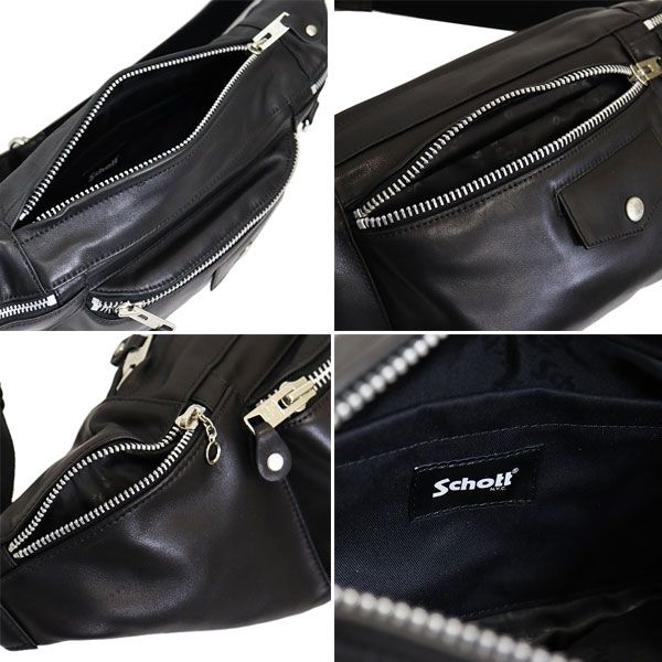  Schott ショット 5976010 RIDERS BODY BAG ライダース レザーボディーバッグ その他 バッグ