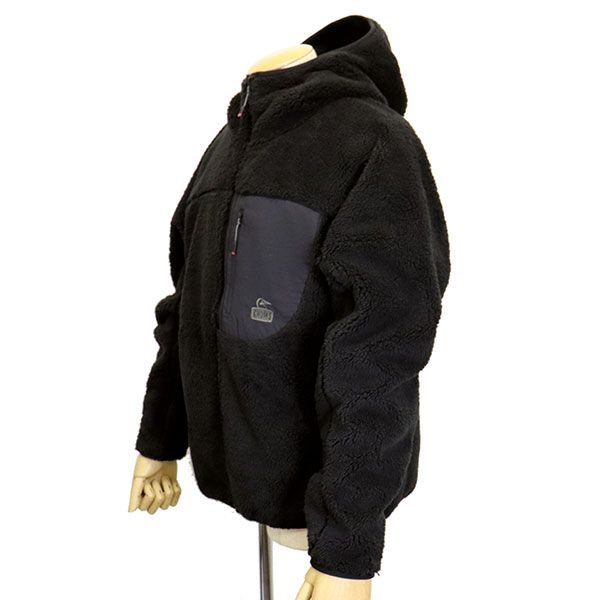  CHUMS チャムス CH 14-1476 Bonding Fleece Zip Parka レディース ボンディングフリースジップパーカー CMS 183 K 001 Black M パーカー トップス