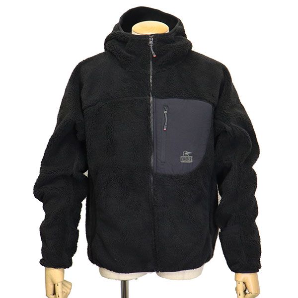CHUMS チャムス CH14-1476 Bonding Fleece Zip Parka レディース ボンディングフリースジップパーカー CMS183 K001Black L