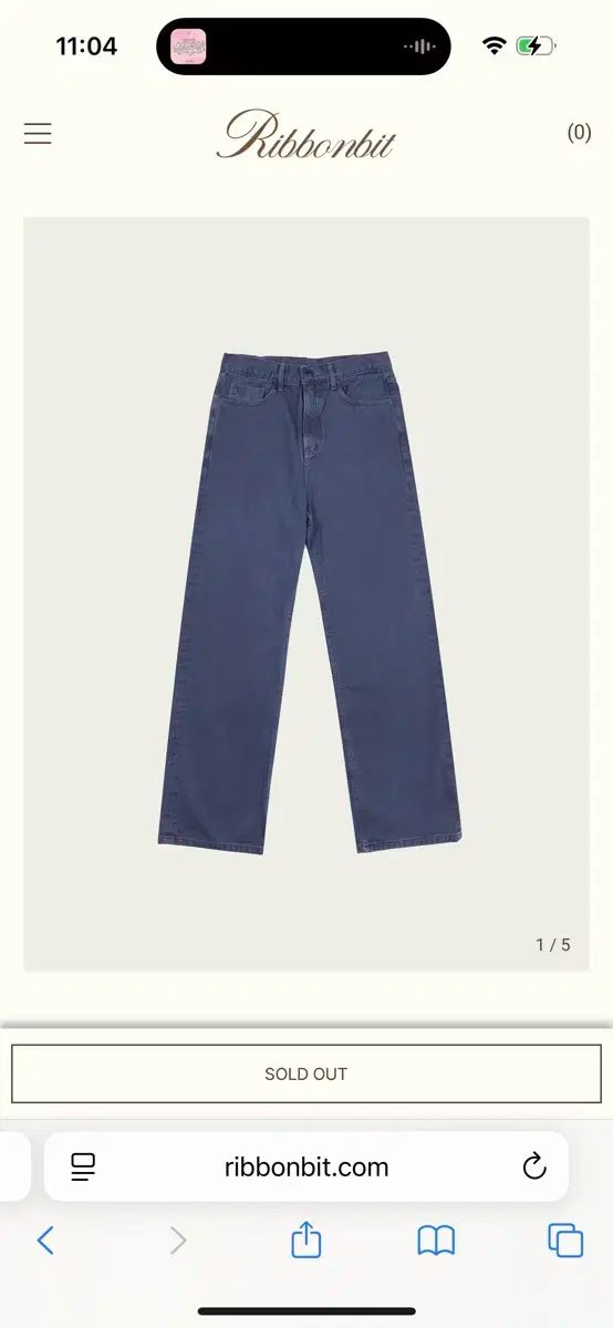 リボン빛ヒューゴデニム Hugo Denim