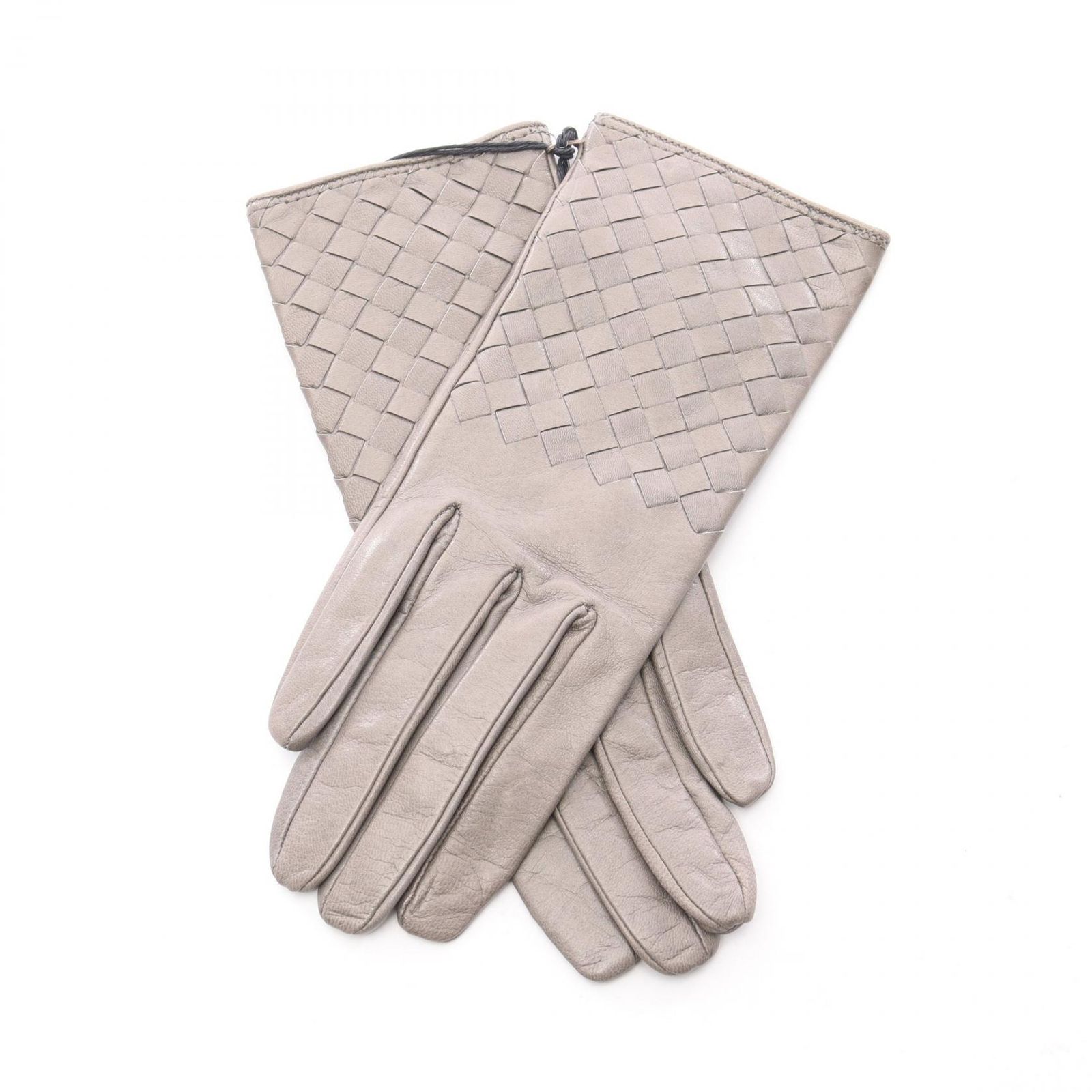 ボッテガヴェネタ BOTTEGA VENETA 手袋 イントレチャート 244419 グレー レザー 手袋 グレー 244419 イントレチャート レディース