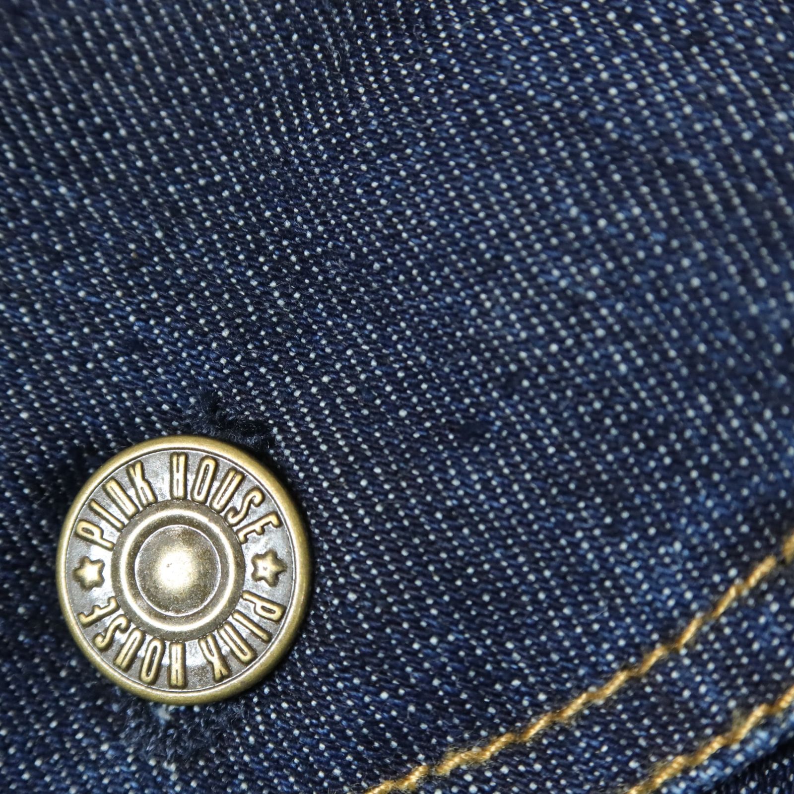 極美品】ピンクハウス☆レースアップ&フリル♪デニムジャケット 大きい